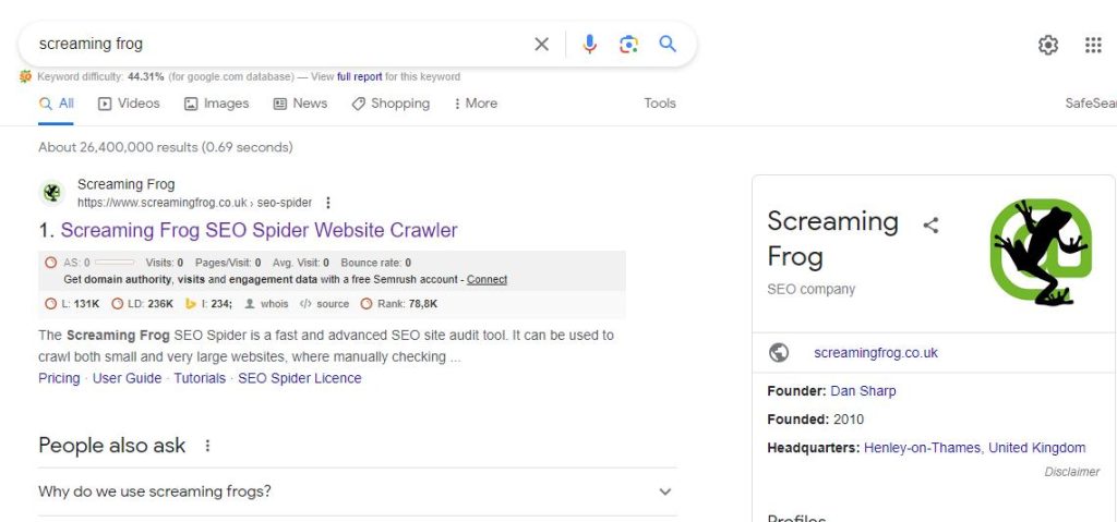Screaming Frog