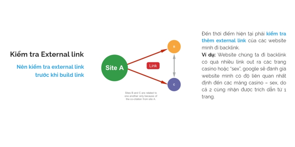 Kiểm tra external link trước khi đặt backlink