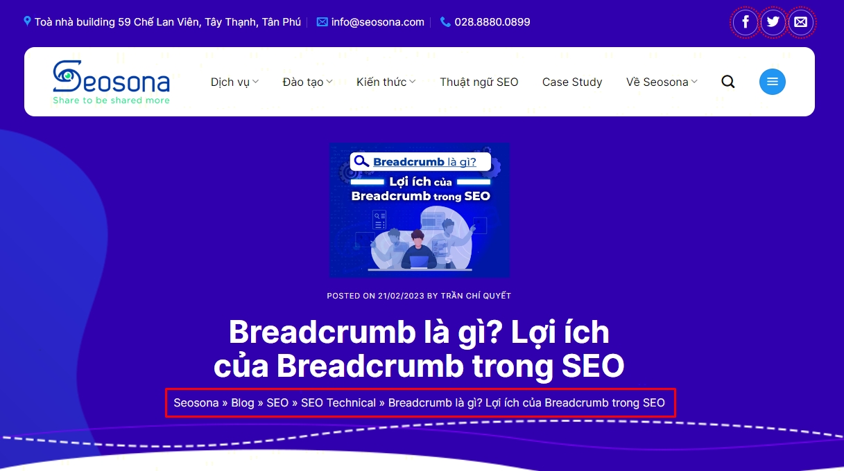 Breadcrumbs là gì? Lợi ích của Breadcrumb trong SEO