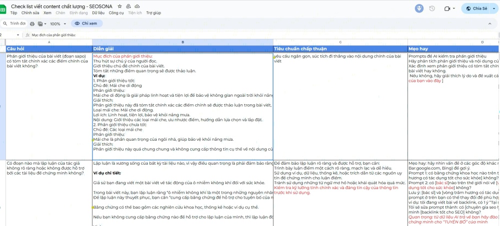 Checklist viết Content SEO chất lượng và hữu ích
