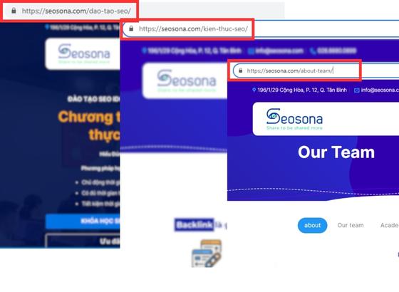 Ví dụ thống nhất URL website không có www