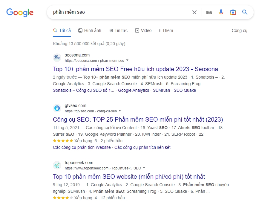 Search Intent và mức độ liên quan của nội dung