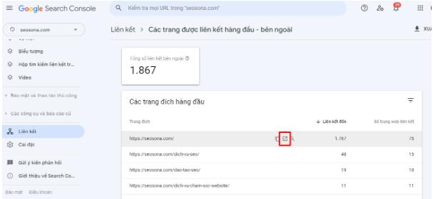 kiểm tra các liên kết