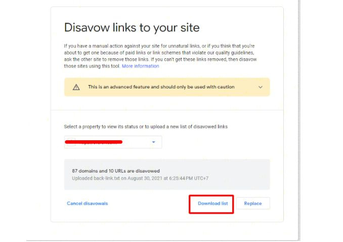 bạn đã từng Disavow link