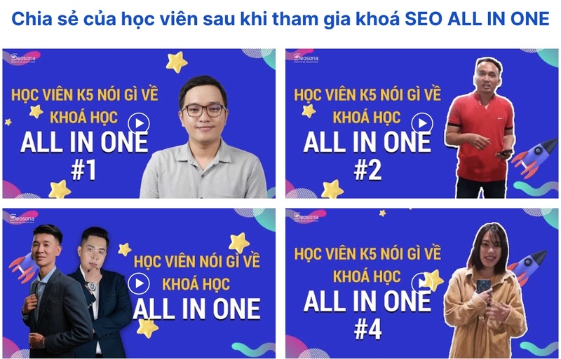 ví dụ về feedback do học viên của SEOSONA tạo