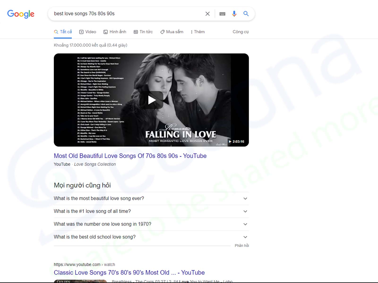 featured snippet dạng video