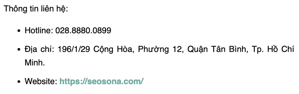 ví dụ về citations không cấu trúc seosona.com