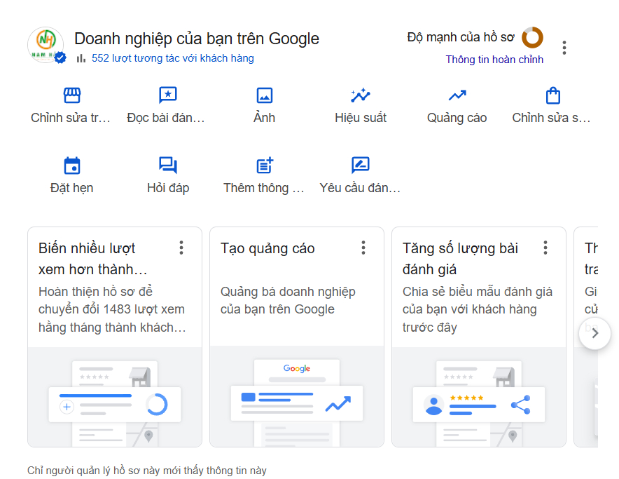 Đầy đủ các tác vụ cho người quản lý hồ sơ doanh nghiệp 