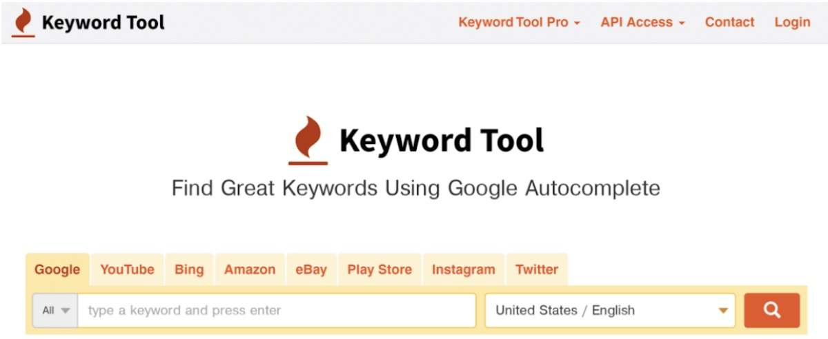 tìm lsi keyword bằng keywordtool