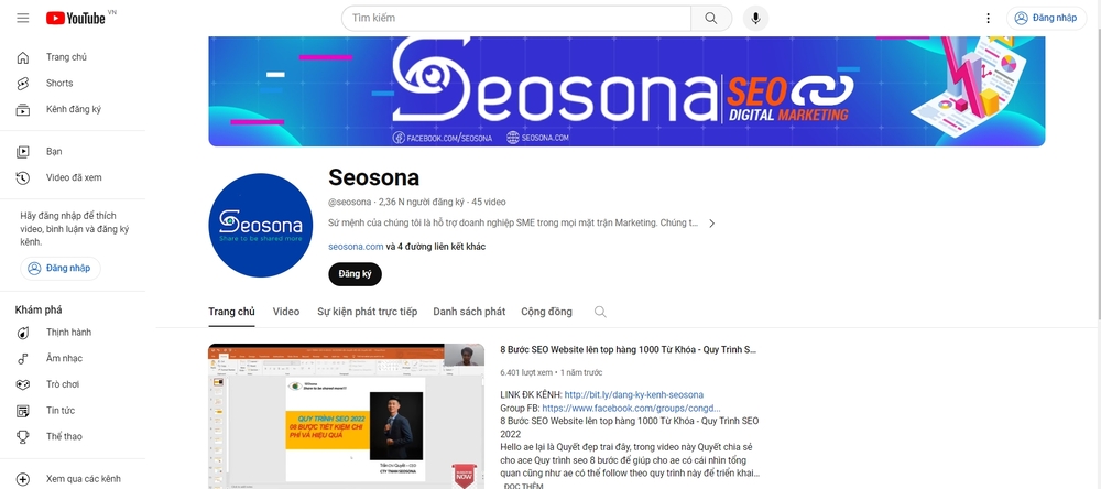 Youtube Seosona
