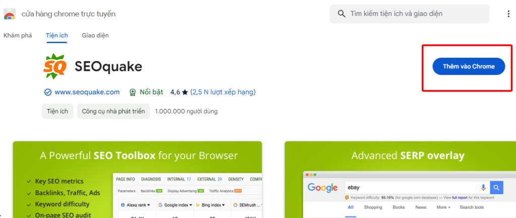 Nhấp “ thêm vào chrome”