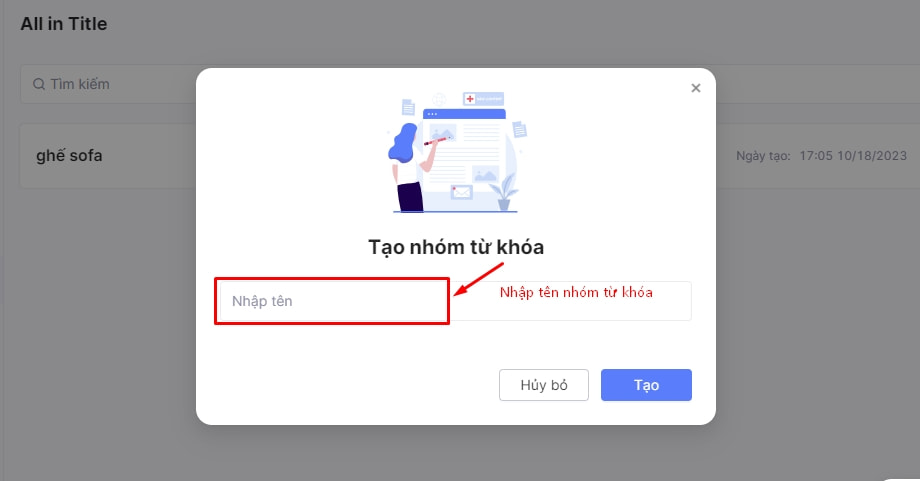 Tạo chiến dịch Check Allintitle trong Sonatools