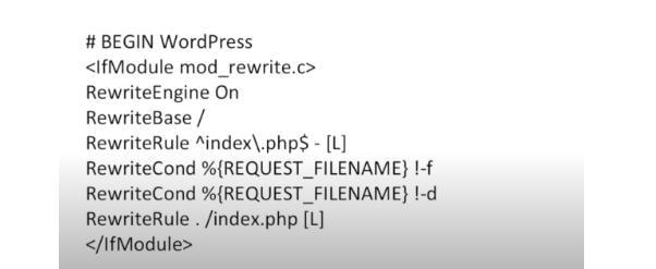 Mở file .htaccess