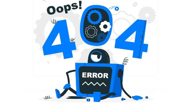 Lỗi 404 - trang không tìm thấy