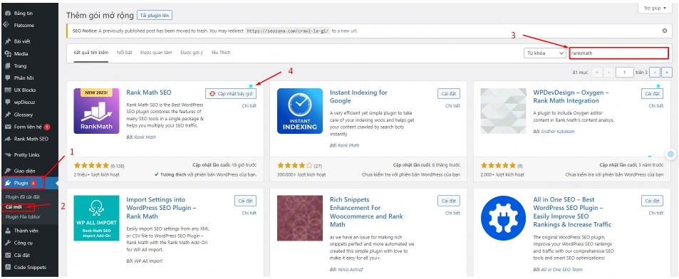 Rank Math SEO: cài đặt thuộc tính nofollow tự động