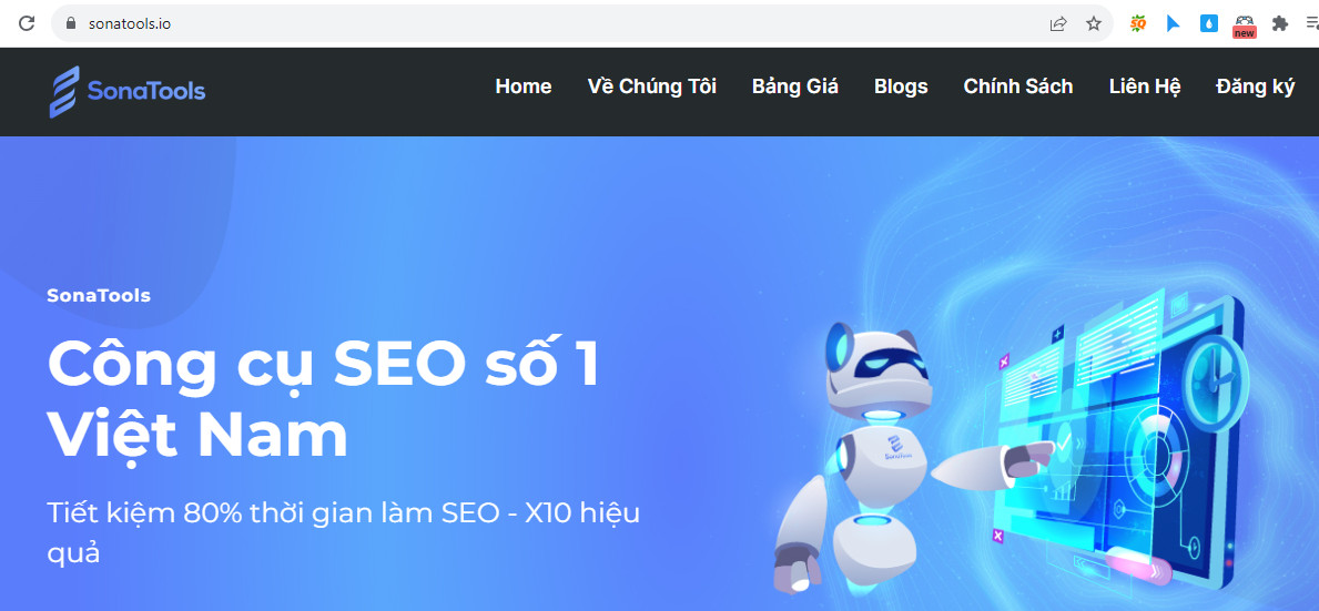 Giao diện tạo Schema bằng SonaTools