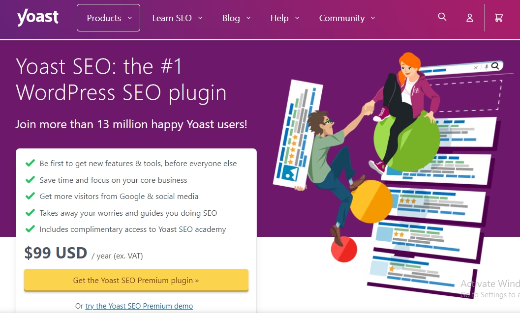 Giao diện Yoast SEO