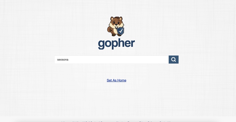 giao diện search engine gopher