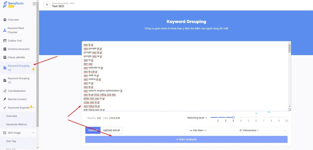 Công cụ SEO hỗ trợ xác định Search Intent