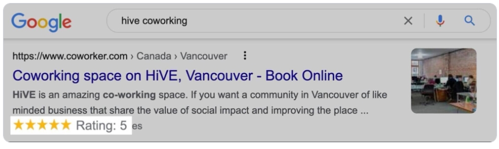 Rich snippets