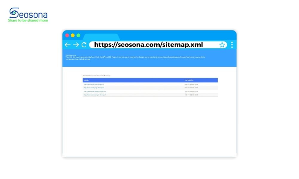 Kiểm tra khả năng tiếp cận với tệp Sitemap.xml