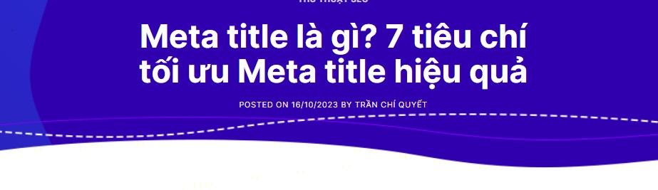 Ví dụ tối ưu thẻ Title trong Content Audit