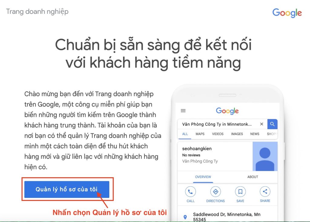Xác minh doanh nghiệp bằng hình ảnh hoặc video trên Google