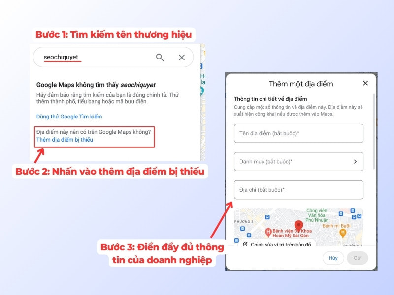 Gửi hồ sơ đăng ký Google Business Profile