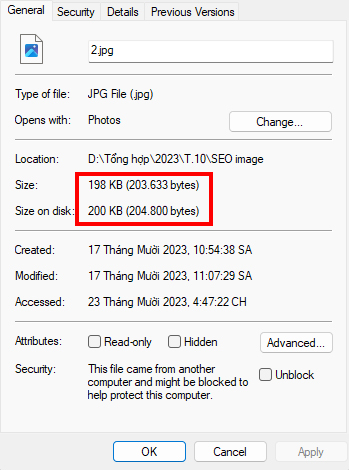 Tối ưu dung lượng hình ảnh trước khi upload