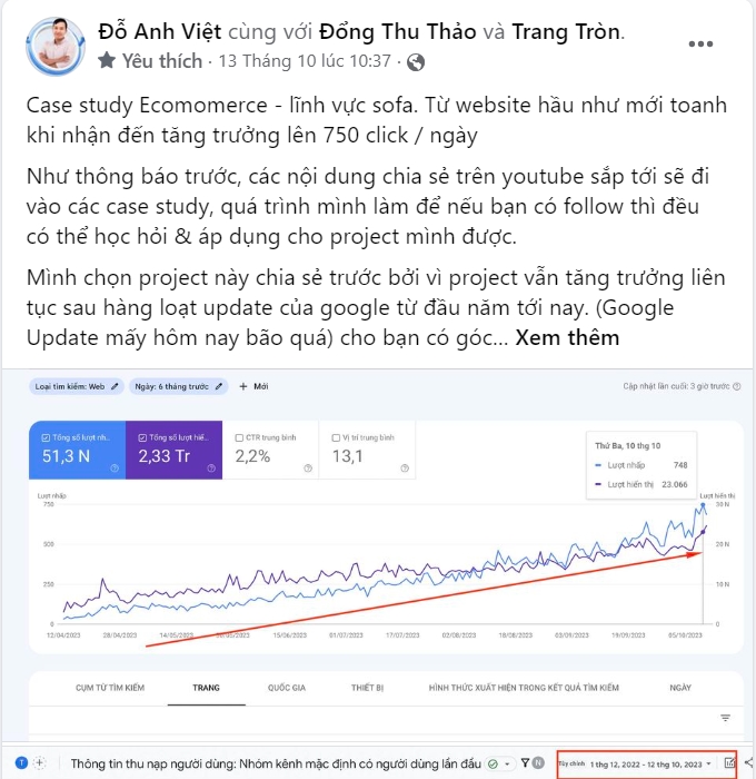 Một bài phân tích case study chi tiết của chuyên gia SEO Đỗ Anh Việt