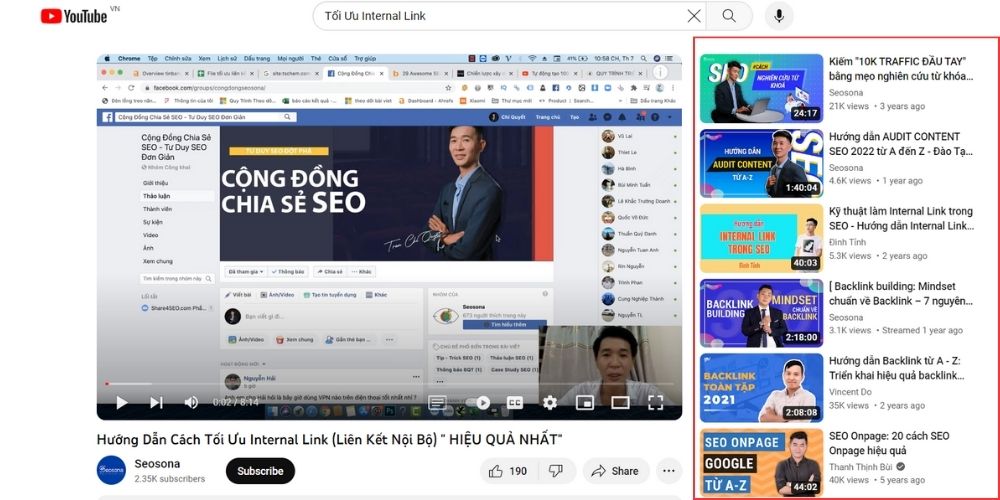 SEO đề xuất video