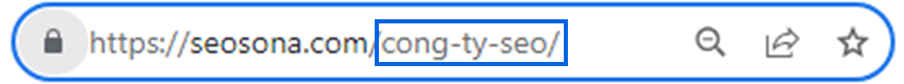 Ví dụ URL chứa số trong tiêu đề