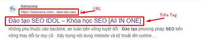 Ví dụ URL mô tả ngữ nghĩa của SEOSONA
